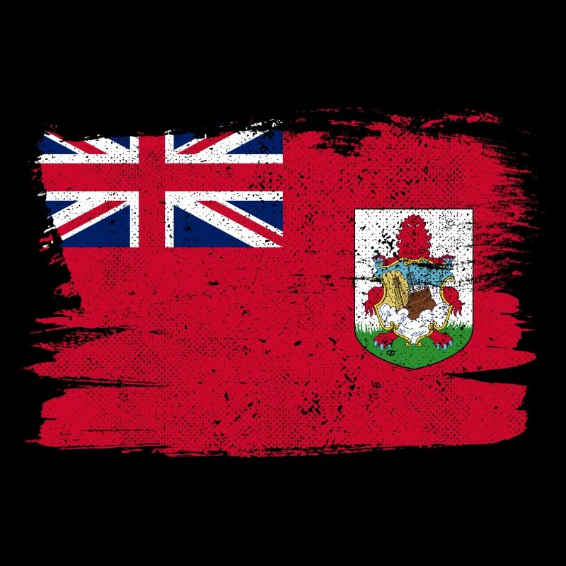 Bermuda Shorts Flag Flag Peace Vintage
