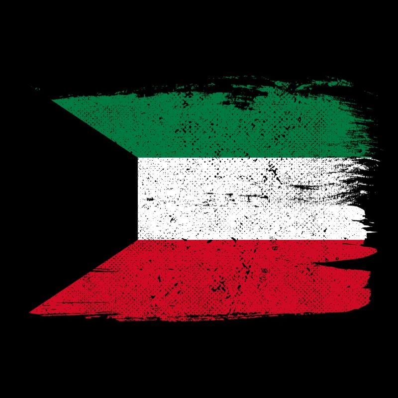 Koweït drapeau drapeau paix Vintage