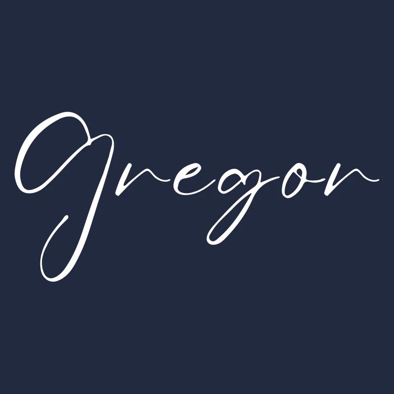 Gregor Name T-Shirt Gift for Men