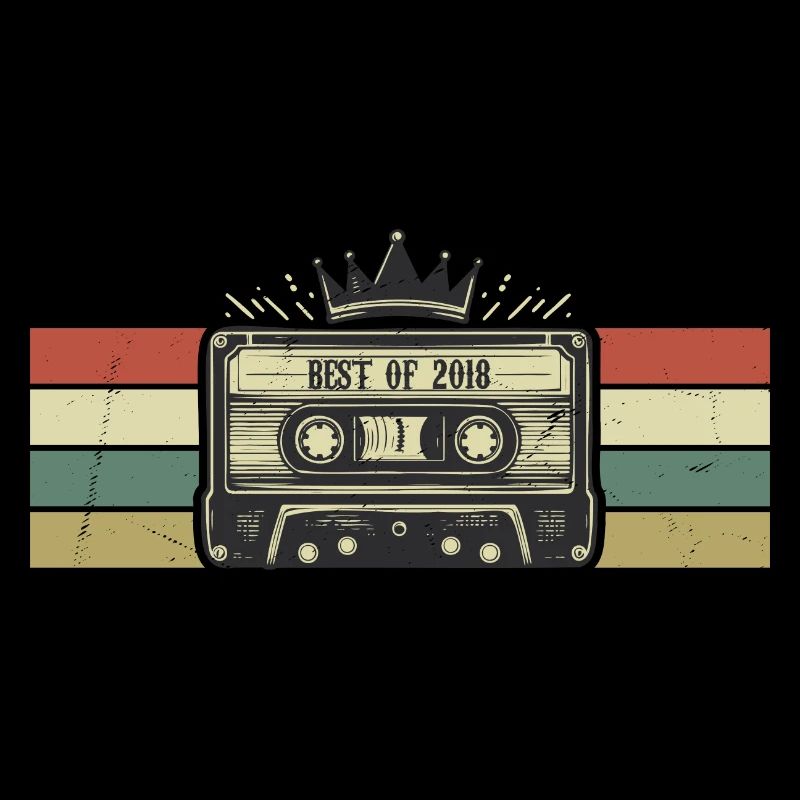 Cassette 2018 - Nées En 2018 Cadeau Anniversaire