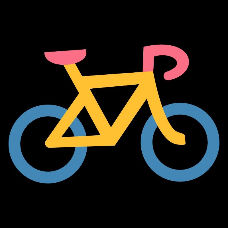 Vélo Jaune et Bleu