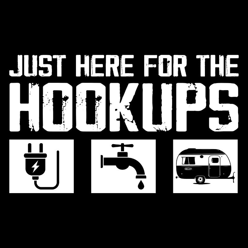 Just Here For The Hookups Caravan Motorhome RV