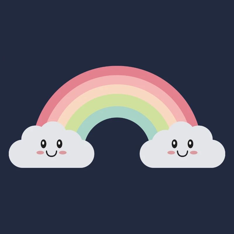 Rainbow clouds