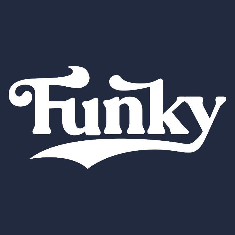 Funky Retro Script Logo