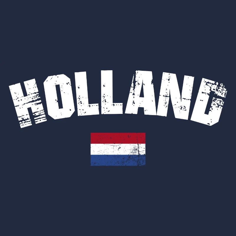Typographie dégradée de Holland