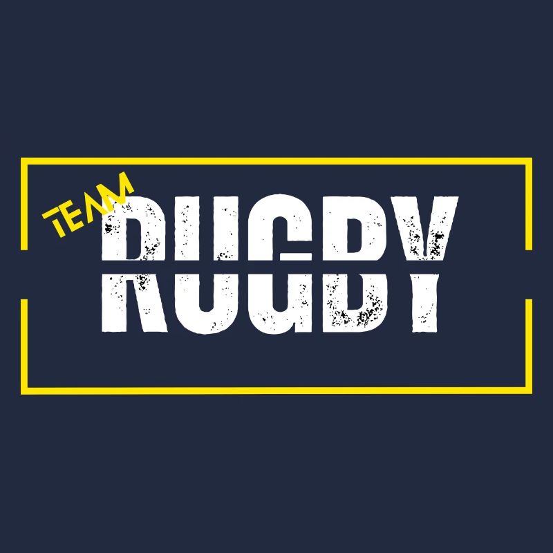 Mannschaft Rugby gelb