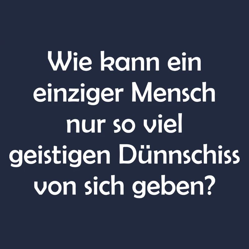 Wie kann ein einziger Mensch...