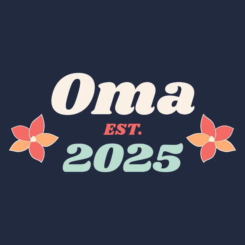Oma Est 2025 Ich werde Großmutter Retro Style