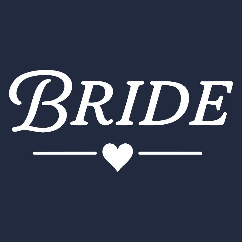 Bride / Classic Text White