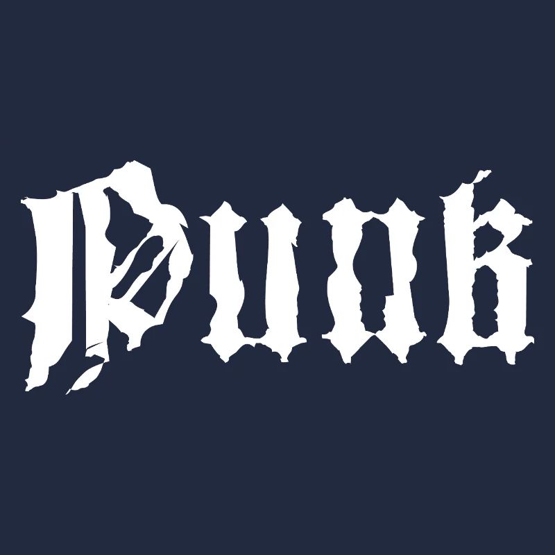 Conception typographique punk grunge gothique