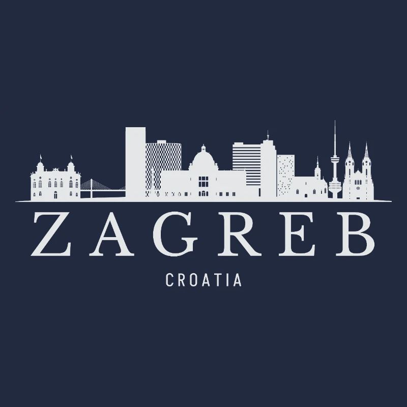 Skyline de Zagreb, Zagreb Croatie