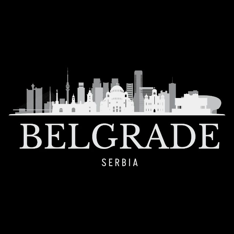Silhouette de Belgrade, Belgrade Serbie