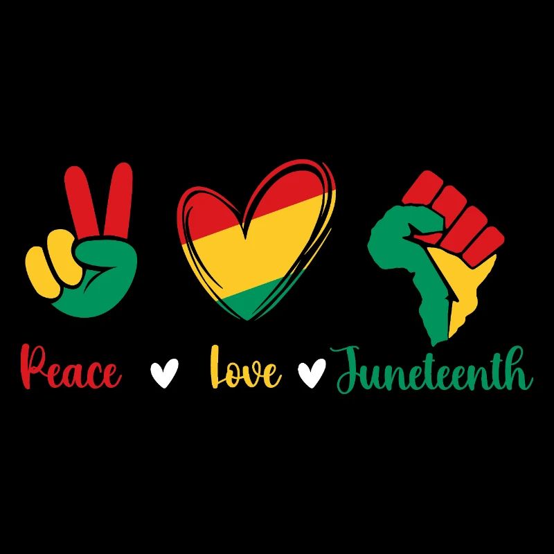 Peace Love Juneteenth – Black Pride Wurzeln