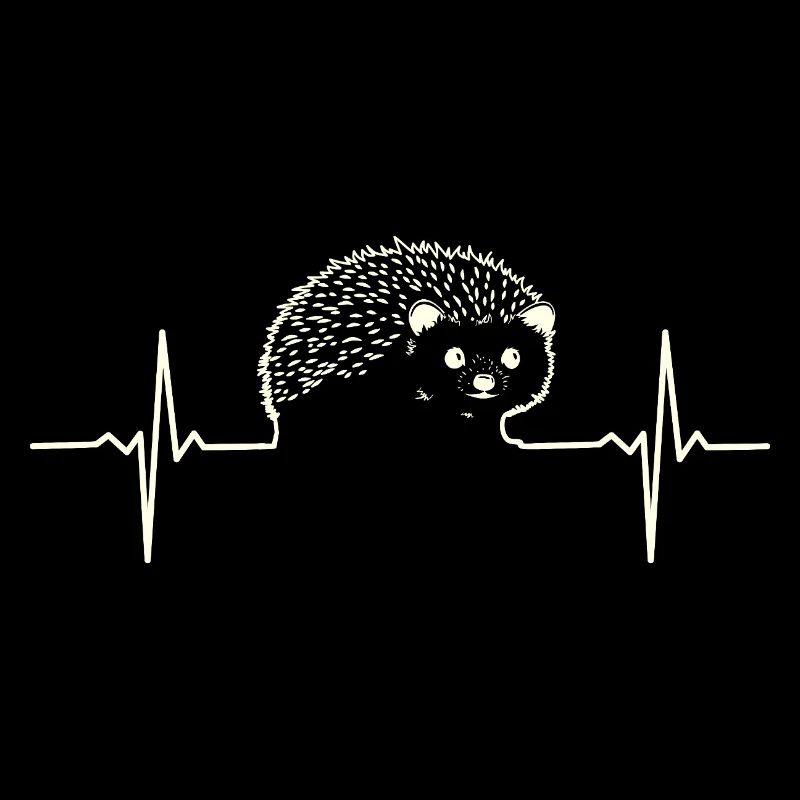 Herzschlag-Igel EKG-Linie