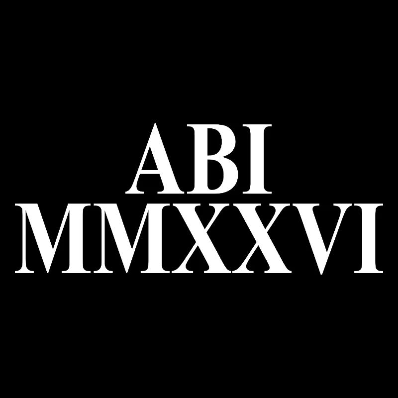Abitur 2026 - Abitur - Chiffres romains - Latin