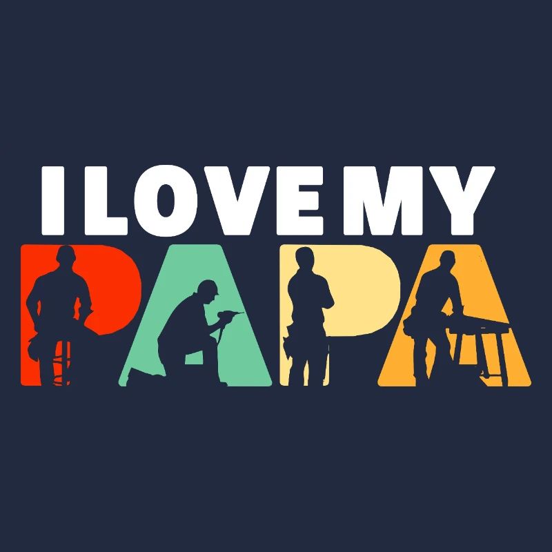 J’adore ma silhouette de menuisier Papa Carpenter