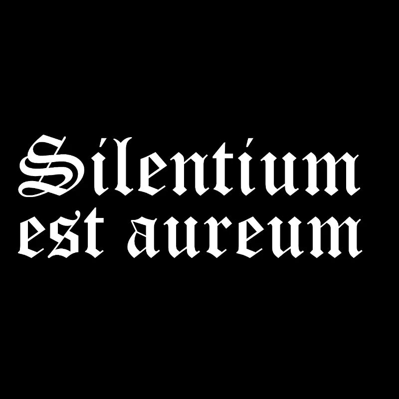 Silentium est aureum