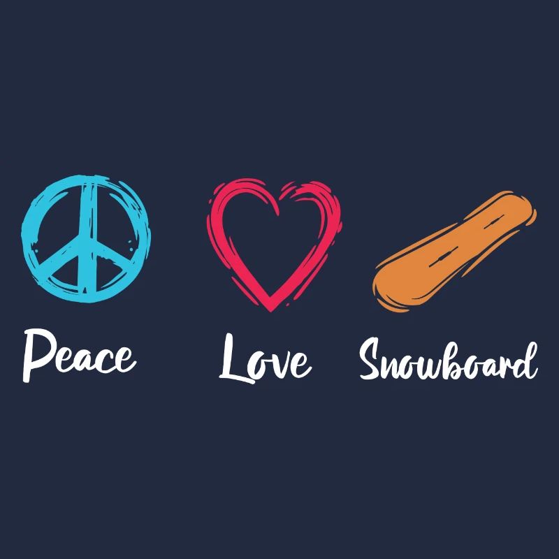 Peace Love Snowboard