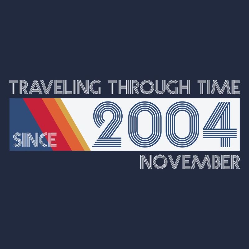 Funny Zeitreise Geburtstags Design November 2004