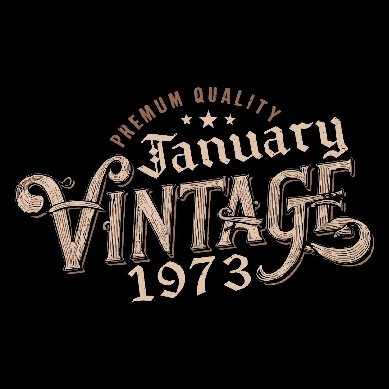 Janvier 1973 | 1973 Janvier Vintage Anniversaire