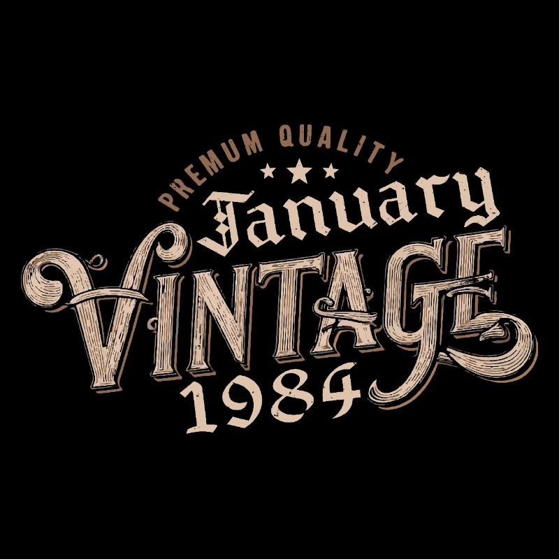 Janvier 1984 | 1984 Janvier Vintage Anniversaire