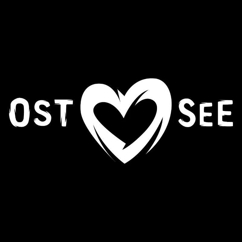 Ostsee Liebe - Ost und See Herzsymbol