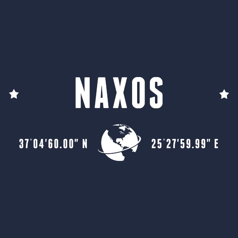 Naxos Stylized Geographical Coordinates