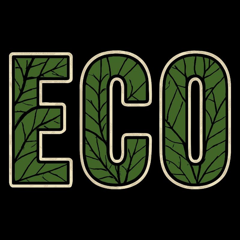 ECO Blattmuster Umweltbewusstsein Naturfreunde