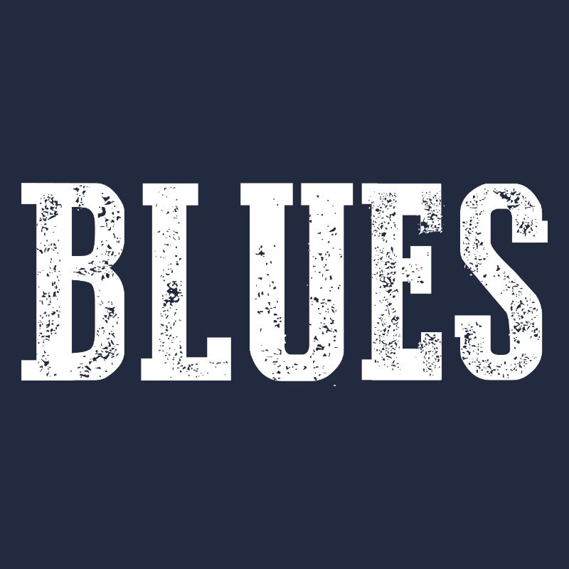 Vintage Blues Typography Design