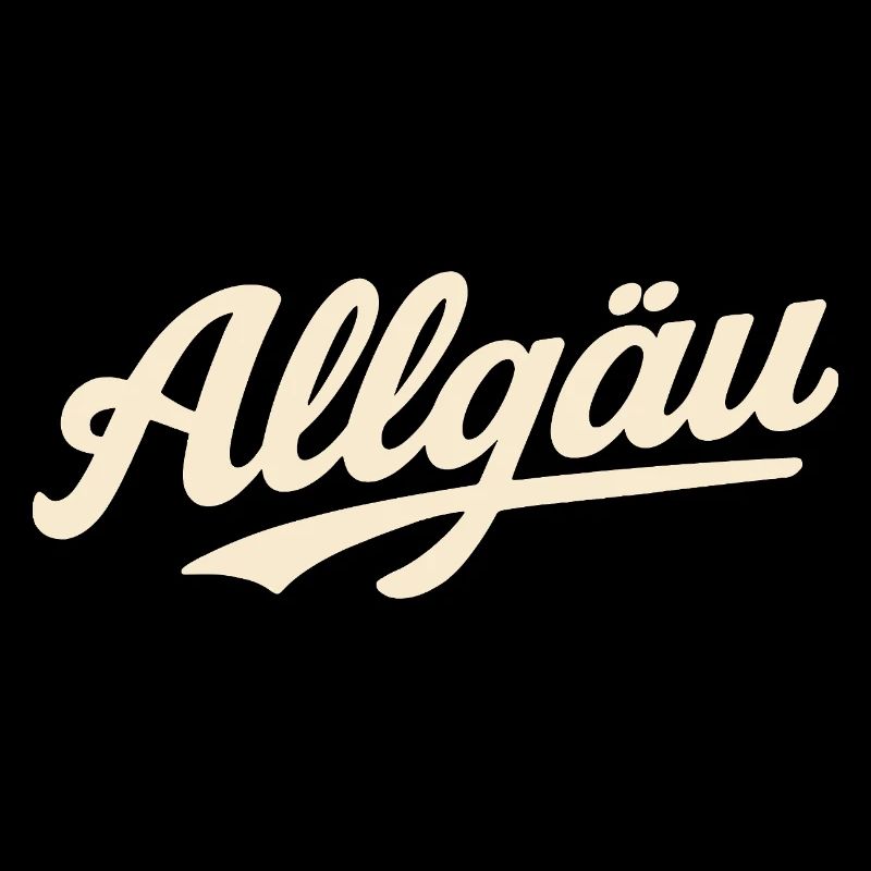 Allgäu Schriftzug Vintage