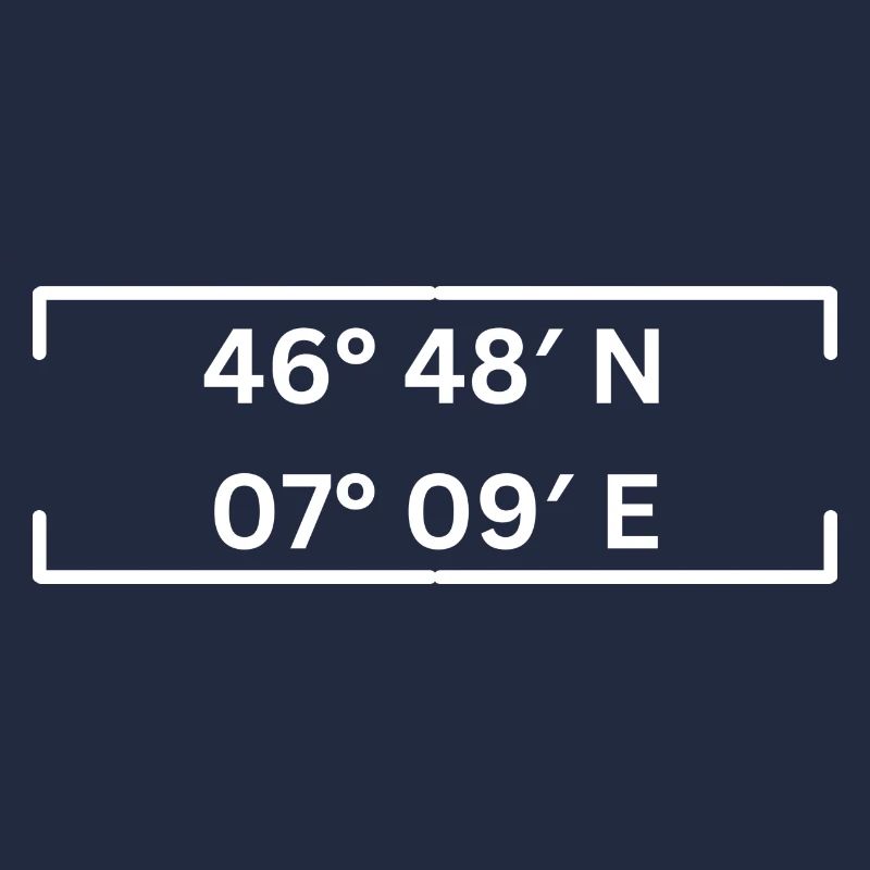 Coordinates Fribourg Minimalist