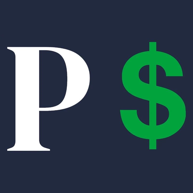 Lettre p dollar