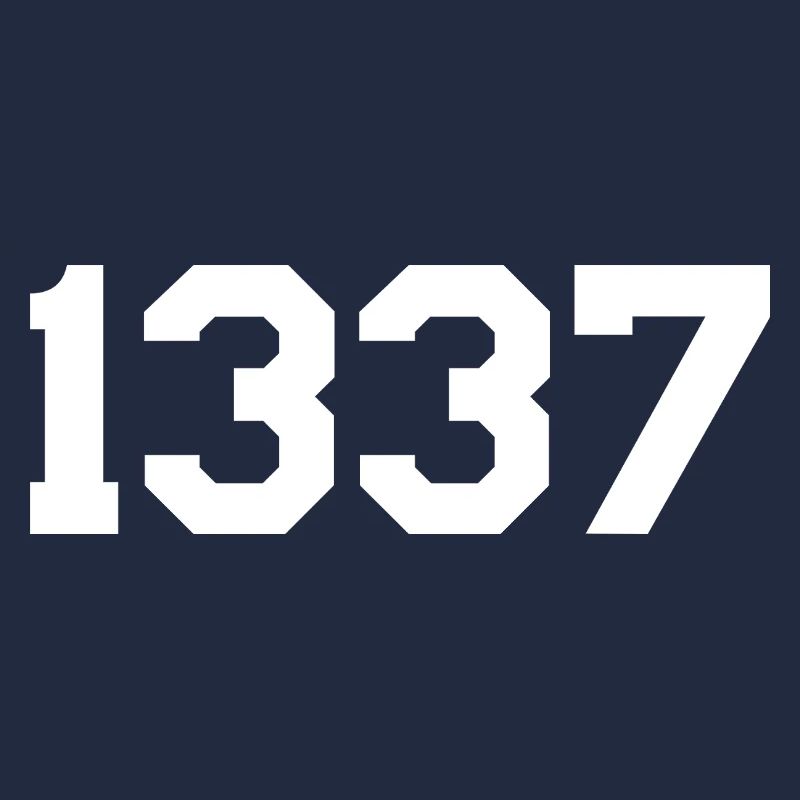 1337 – White Text Design