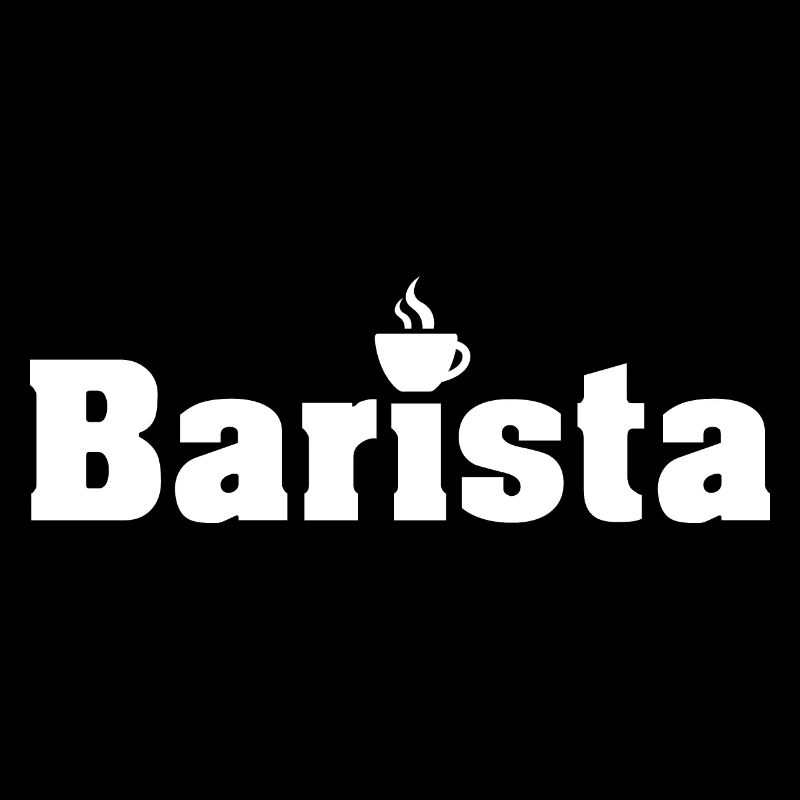 Barista café amour café logo icône graphique graphique