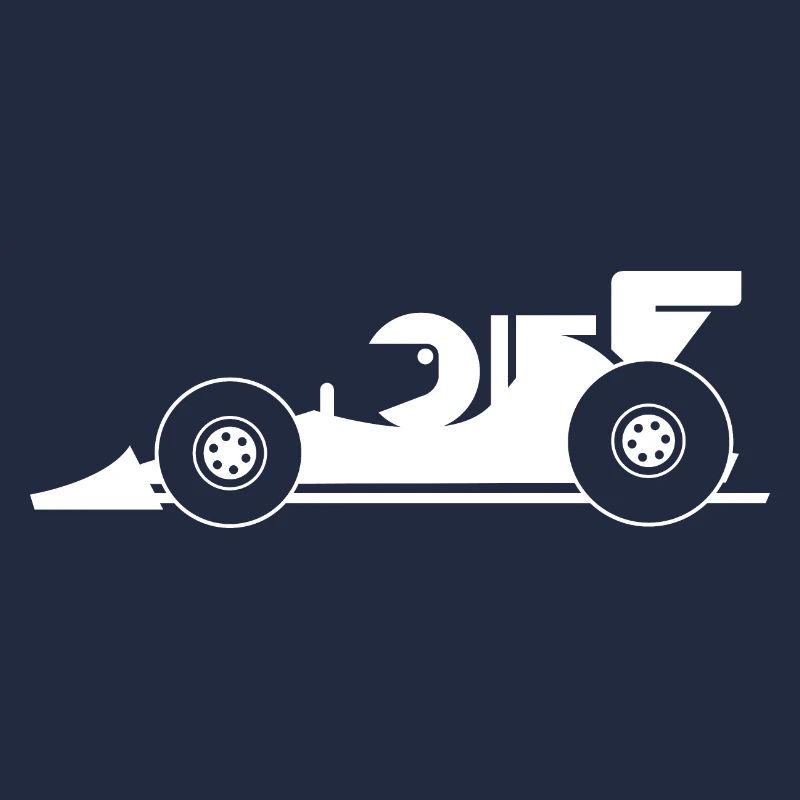 Équipe de voiture de course de bande dessinée de dessin animé de voiture de course de voiture de course de voiture