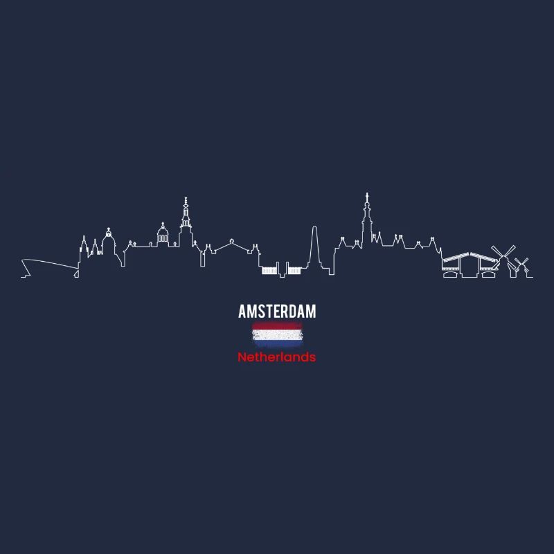 Skyline Amsterdam Herzschlag