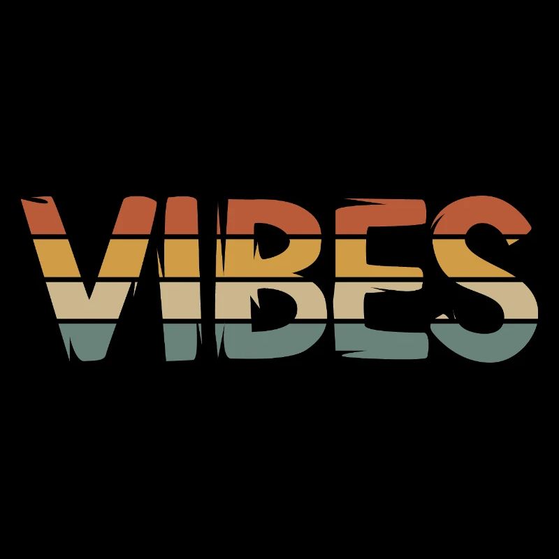 Retro Vibes - Lettrage de style vintage avec miroir