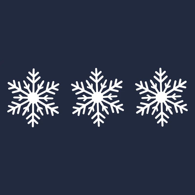 Eiskristall Wintermuster auf Kleidung