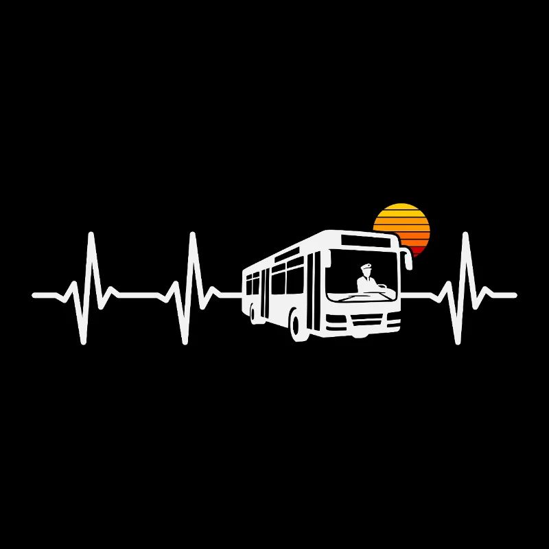 Regular bus heartbeat bus driver school bus bus