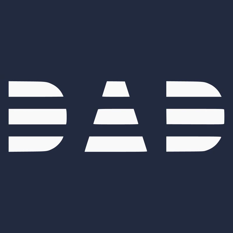 Cooles Dad Logo gestreift