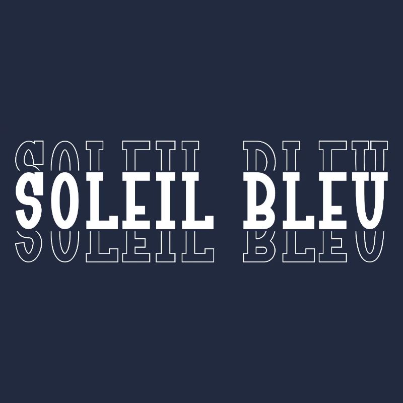Soleil Bleu Typographique
