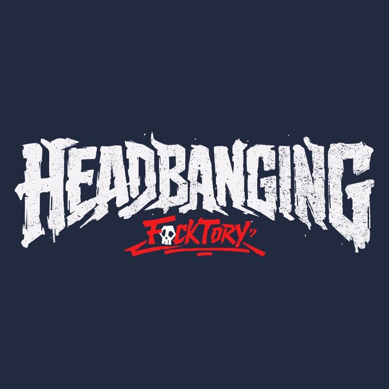 Headbanging logo white