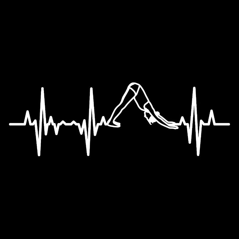 Ligne cardiaque ECG du chat