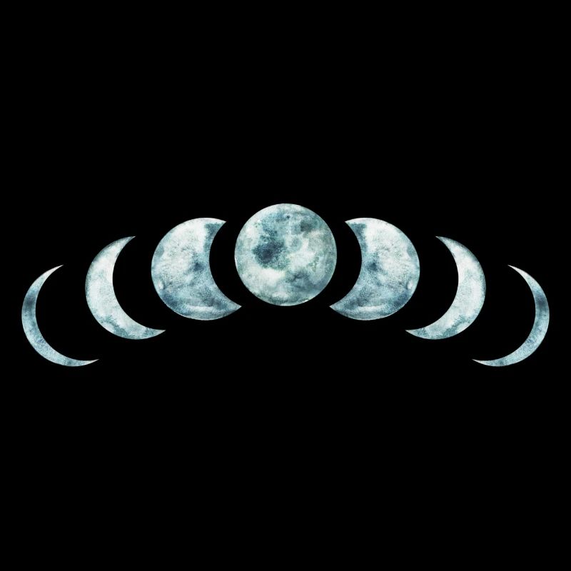 Moon Phases Mystical Lunar Design