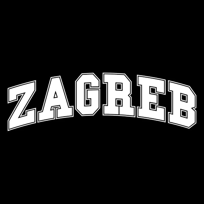 Lettrage rétro ZAGREB – Croatia Design