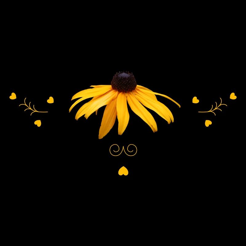 Fleurs jaunes d’échinacée