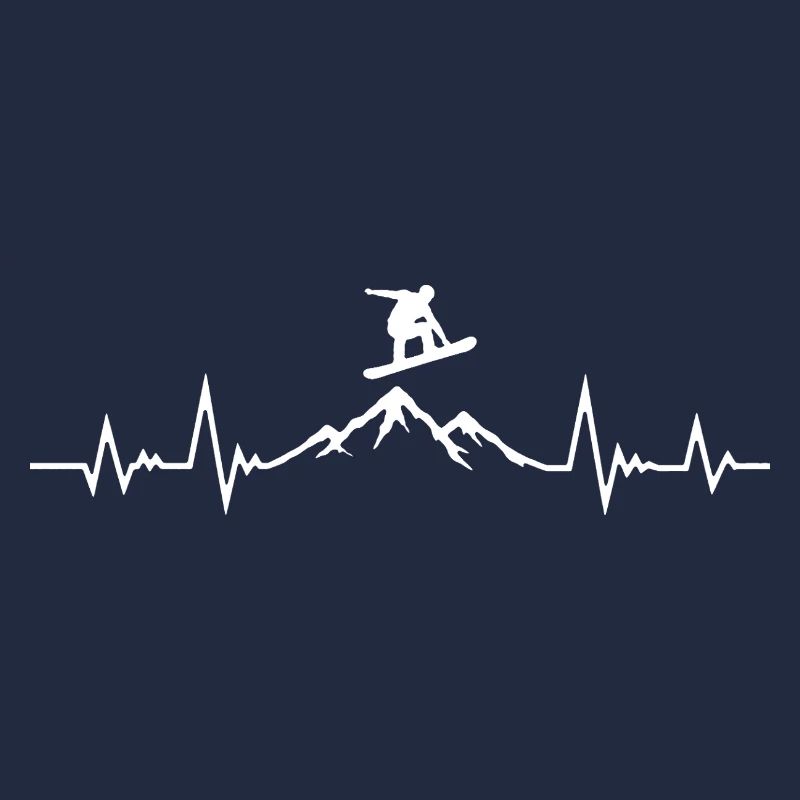 Heartbeat (pulse line) snowboarders