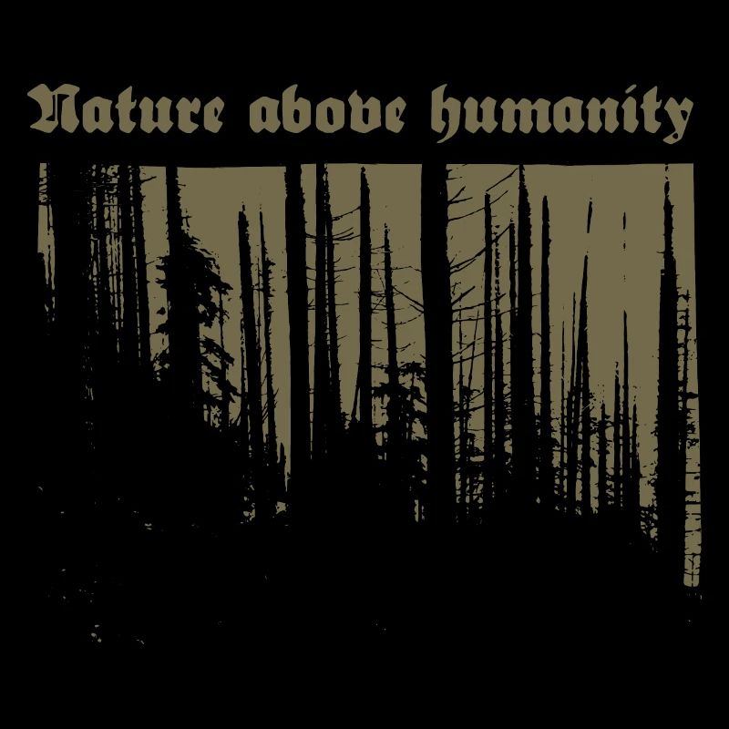 La nature au-dessus de l'humanité (or)