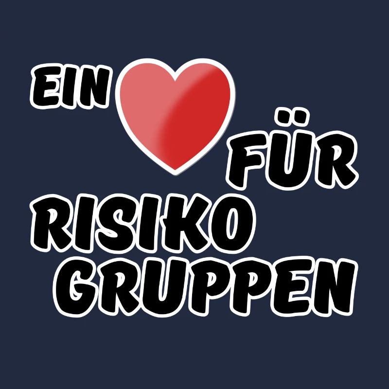 Risikogruppe Spruch Nächstenliebe Herz Virus