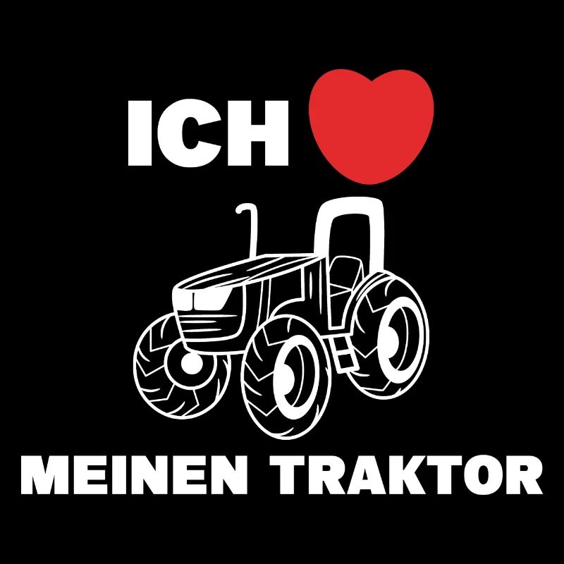 Herz Statement Ich Liebe Traktor Landmaschinen